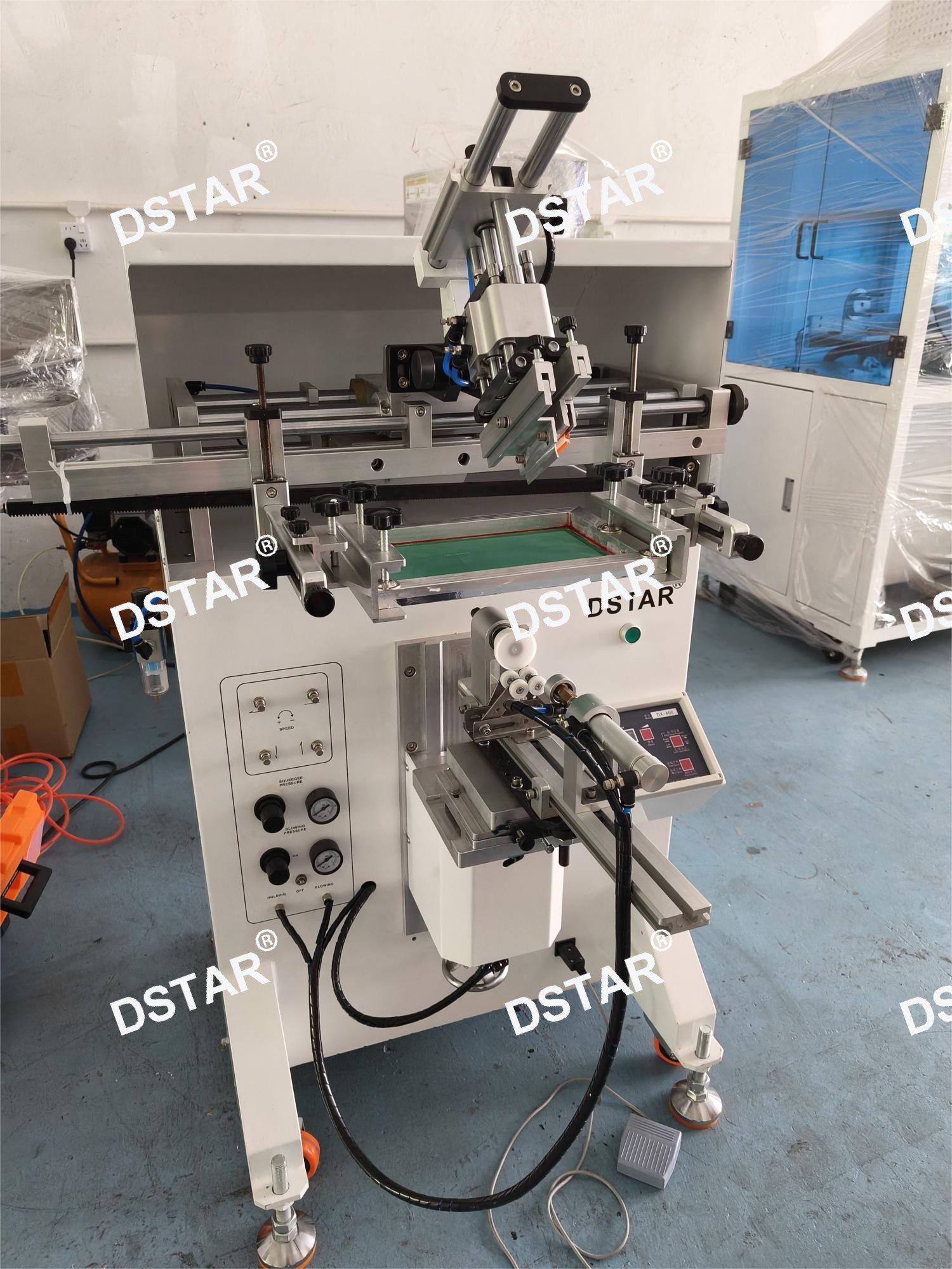 Plastic PP Drinking Cup One Color Logo Semi Automatic Screen Printing Machine from DSTAR