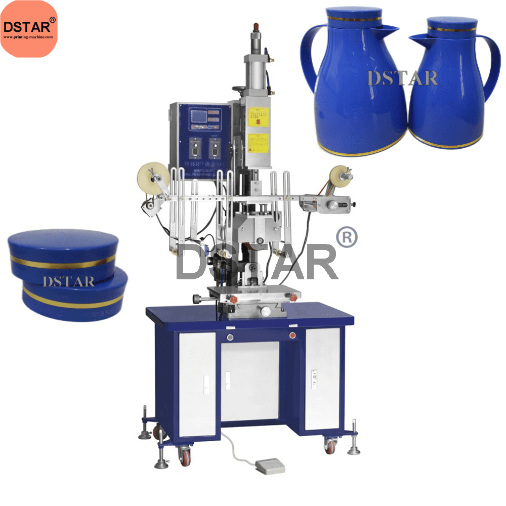 Flask Kettle Plastic Bottle Cup Gold Line Hot Stamping Machine for Sale