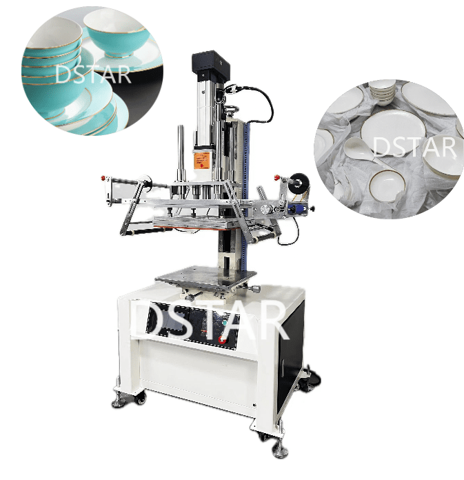 New Condition Plastic Ceramic Glass Cup Plate Bowl Rim Flat Hot Stamping Machine for Sale